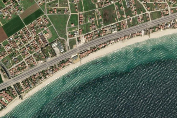 Image satellite des environs de Nilüfer Sahil Sitesi