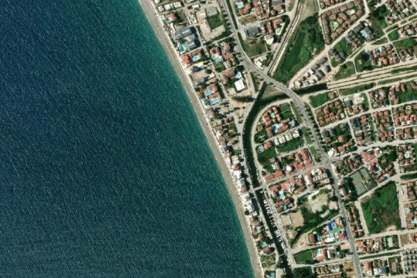 Image satellite des environs de Sinekli Deresi