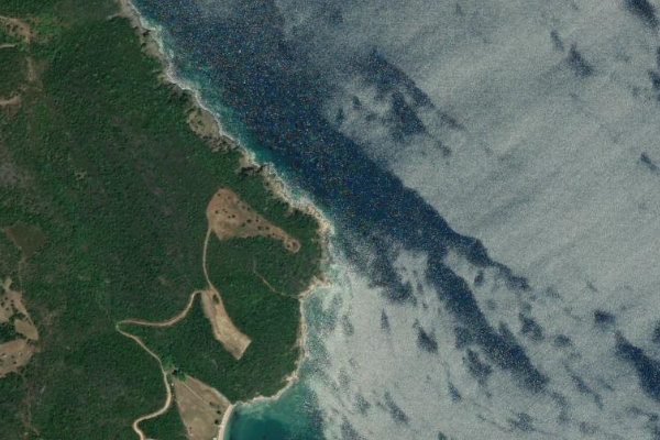 Image satellite des environs de Ákra Klisoúri