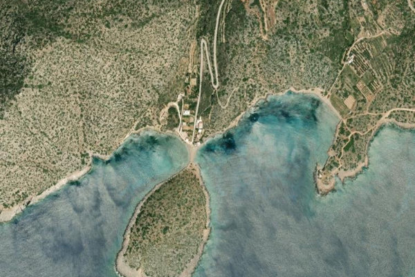 Image satellite des environs de Trachylia