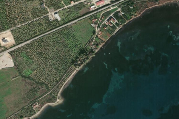 Image satellite des environs de Vasilikí