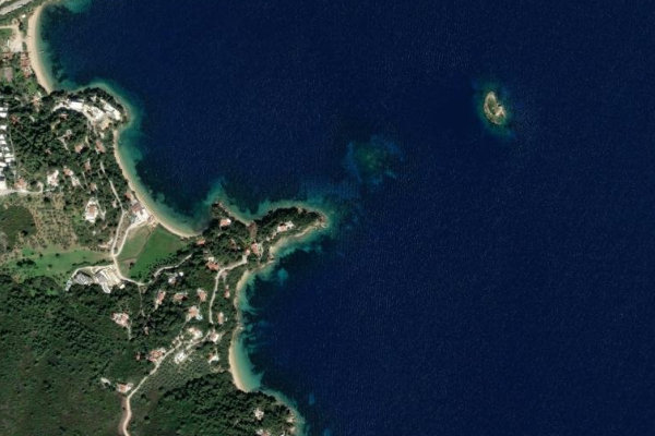 Image satellite des environs de Prasónisio