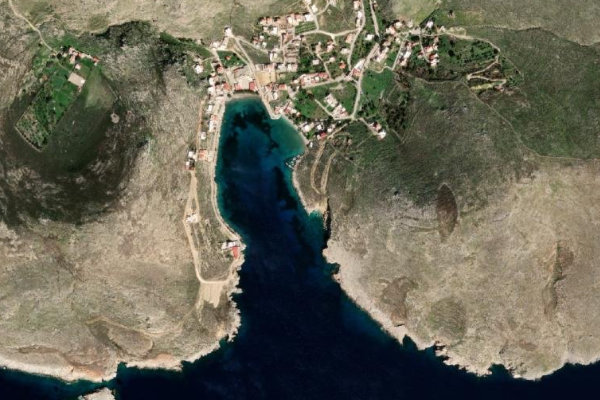 Image satellite des environs de Órmos Vlychádia