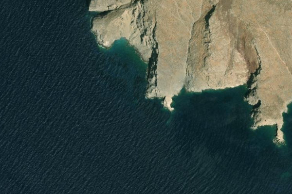 Image satellite des environs de Ákra Mourselá