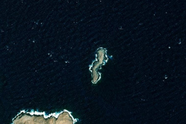 Image satellite des environs de Drakonísi