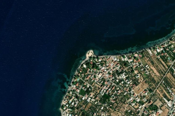 Image satellite des environs de Mítikas