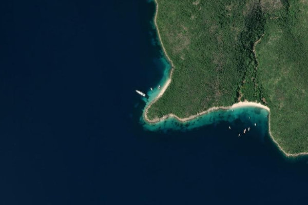 Image satellite des environs de Ákra Kefáli