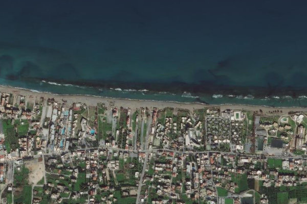 Image satellite des environs de Ammoudára