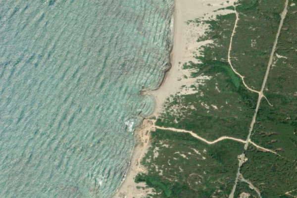 Immagine satellitare dei dintorni di Riu Cantaru
