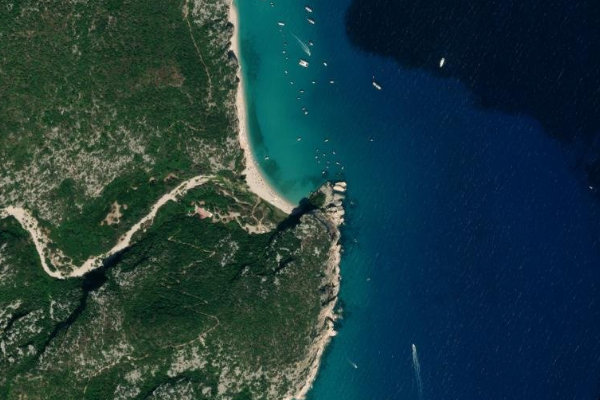 Immagine satellitare dei dintorni di Riu Codula Ilune