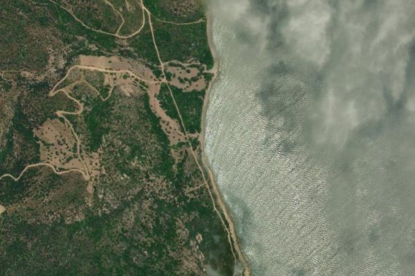 Immagine satellitare dei dintorni di Riu s'Abba 'e Ferru