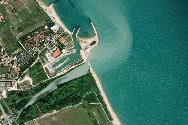 Immagine satellitare dei dintorni di Fiume Vomano