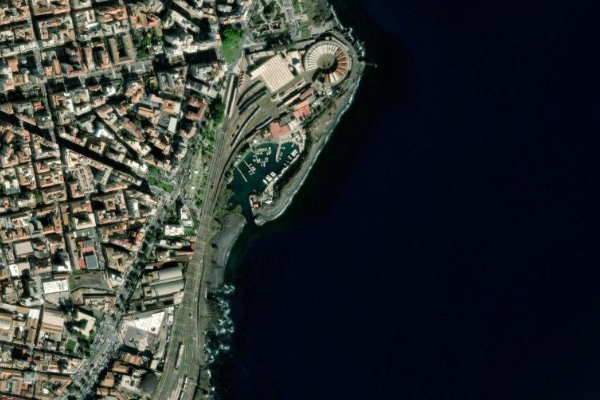 Immagine satellitare dei dintorni di Porto turistico Rossi