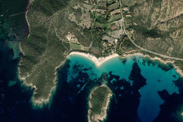 Immagine satellitare dei dintorni di Tuerredda