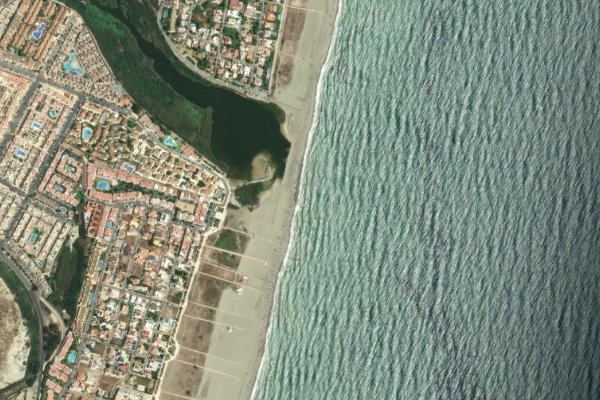 Immagine satellitare dei dintorni di Rio Antas