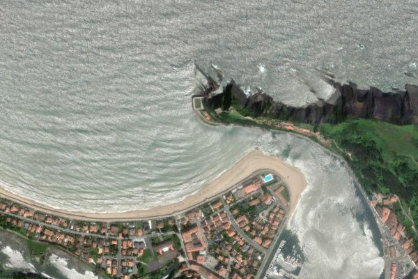 Immagine satellitare dei dintorni di Río Sella