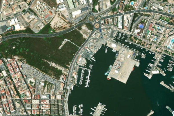 Immagine satellitare dei dintorni di Eivissa · settore di foce fluviale 2