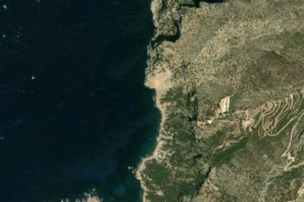 Immagine satellitare dei dintorni di Comellar des Secrets