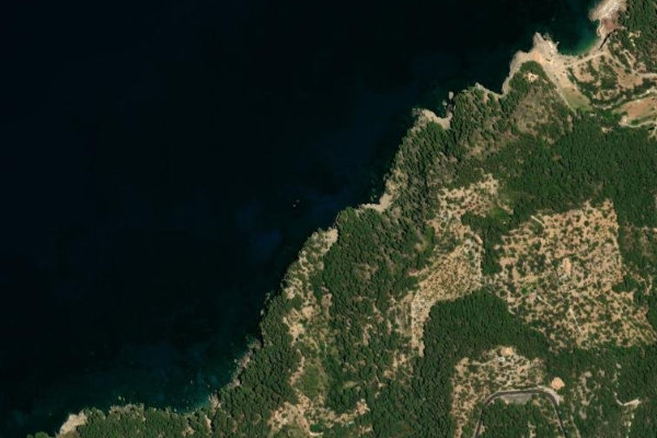 Immagine satellitare dei dintorni di Comellar d'en Flac