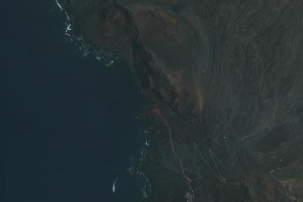 Immagine satellitare dei dintorni di Playa Roja
