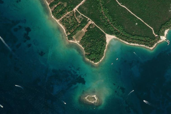 Immagine satellitare dei dintorni di Kostelj