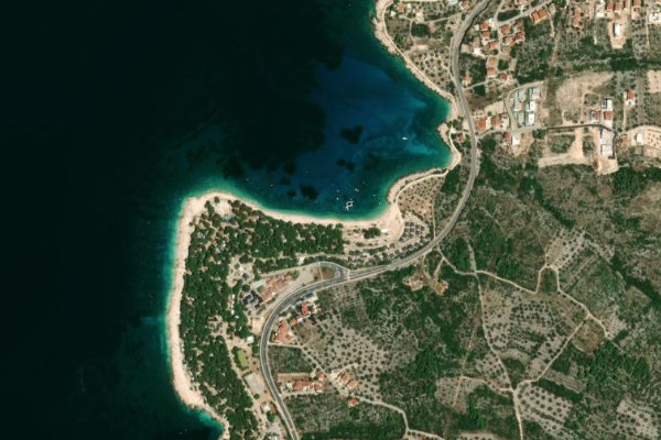 Immagine satellitare dei dintorni di Podgreben
