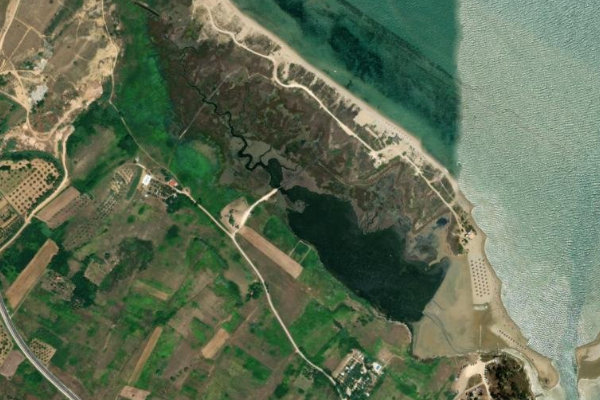 Immagine satellitare dei dintorni di Klanica