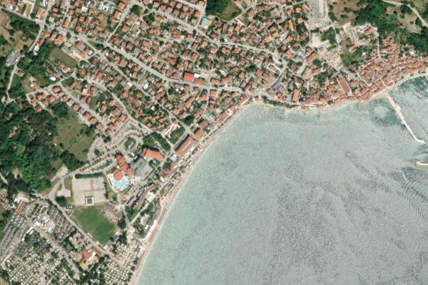 Immagine satellitare dei dintorni di Baška