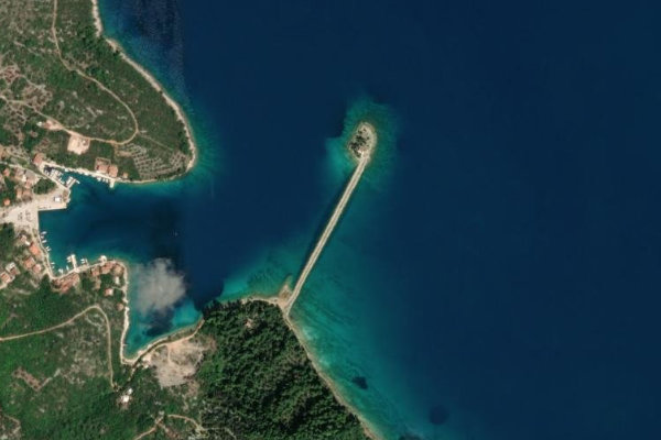 Immagine satellitare dei dintorni di Zaglav