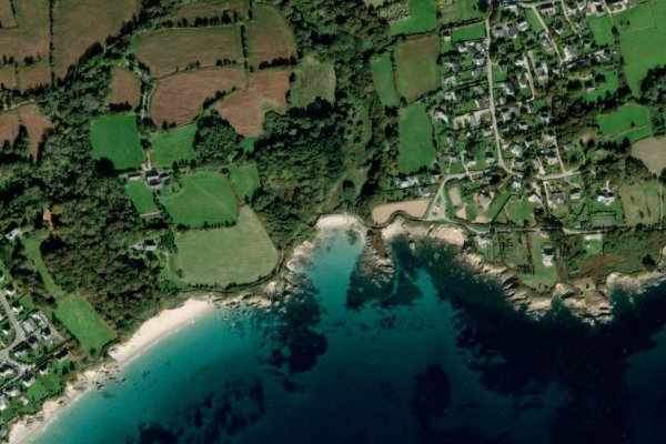 Immagine satellitare dei dintorni di Grève de Porski