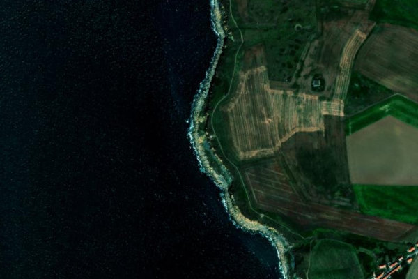 Immagine satellitare dei dintorni di Pointe du Riden