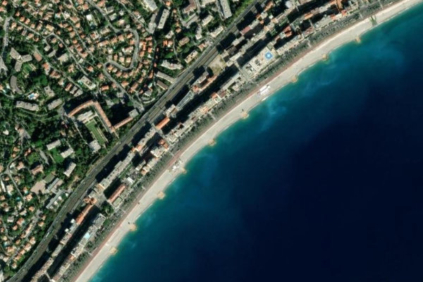 Immagine satellitare dei dintorni di Les Canailles
