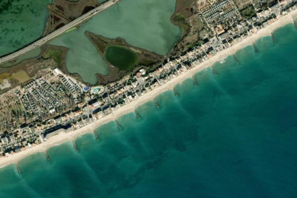 Immagine satellitare dei dintorni di Palavas Est