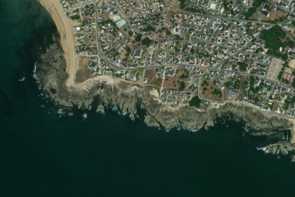 Immagine satellitare dei dintorni di Baie des Bonnes Soeurs