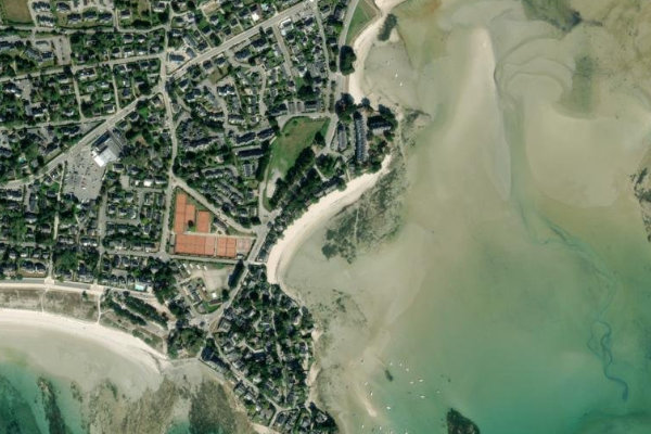 Immagine satellitare dei dintorni di Plage de Beaumer