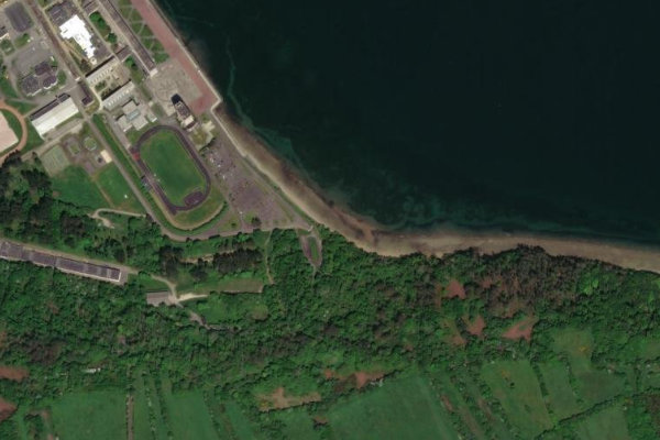 Immagine satellitare dei dintorni di Grève du Stang