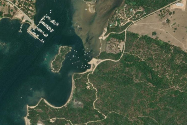 Immagine satellitare dei dintorni di Port de Figari