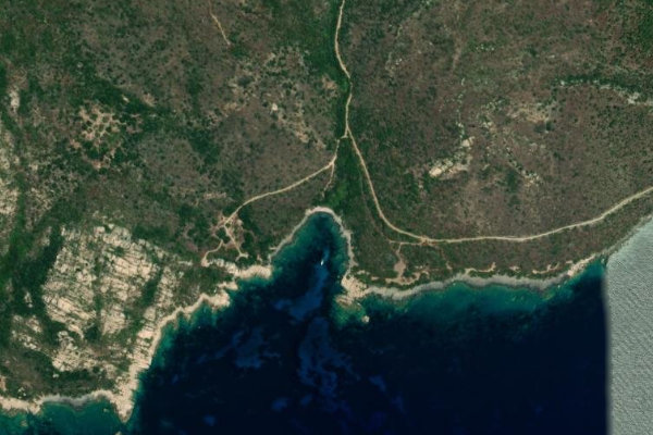 Immagine satellitare dei dintorni di Crique