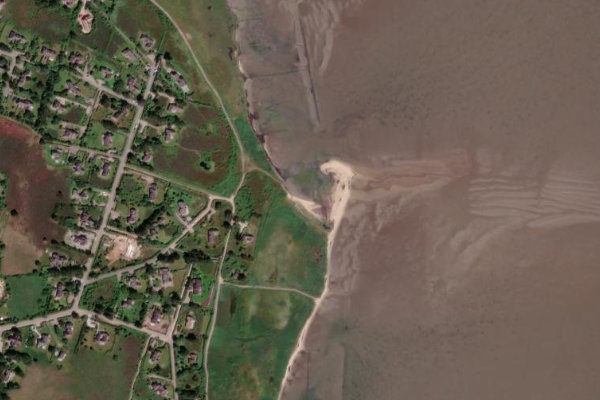 Immagine satellitare dei dintorni di Kampen (Sylt)