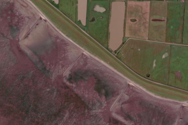 Immagine satellitare dei dintorni di Katrevel