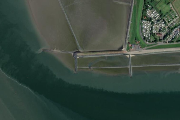 Immagine satellitare dei dintorni di Eckwarderhörne