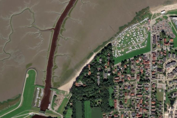 Immagine satellitare dei dintorni di Dangast