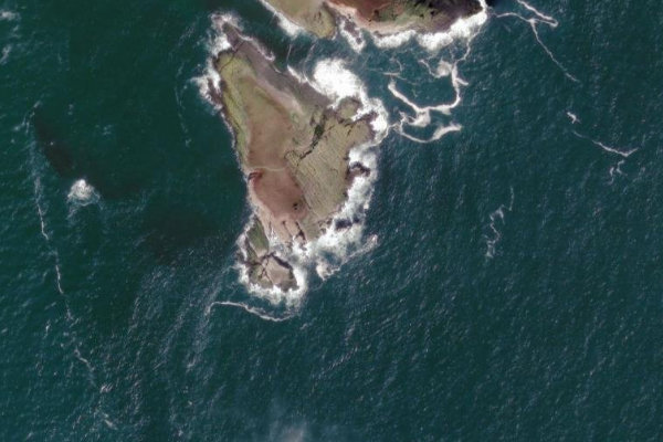 Immagine satellitare dei dintorni di Pinnacles