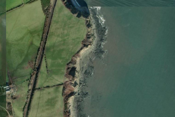 Immagine satellitare dei dintorni di Shot Rock