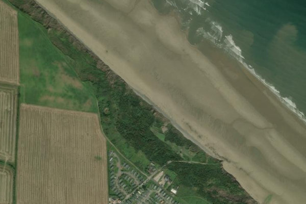 Immagine satellitare dei dintorni di Reighton Sands