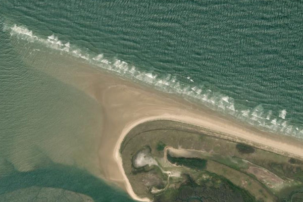 Immagine satellitare dei dintorni di East Sands