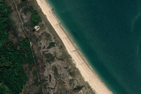 Immagine satellitare dei dintorni di Winterton Dunes
