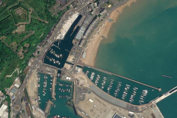 Immagine satellitare dei dintorni di Sea Sport Center