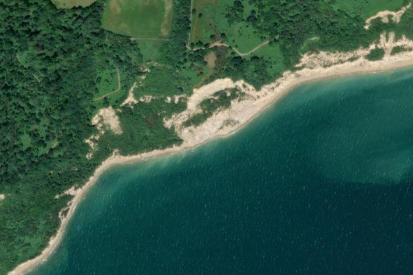 Immagine satellitare dei dintorni di Covehurst Bay