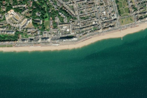 Immagine satellitare dei dintorni di Goat Ledge